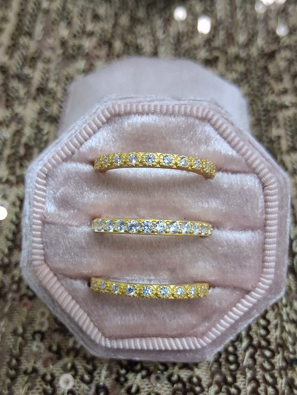 FREIDA ROTHMAN Set Of 3 Eternity Stack Rings!
